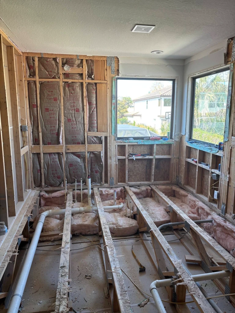Post-hurricane bathroom rebuild mold remediation Tara Preserve Bradenton