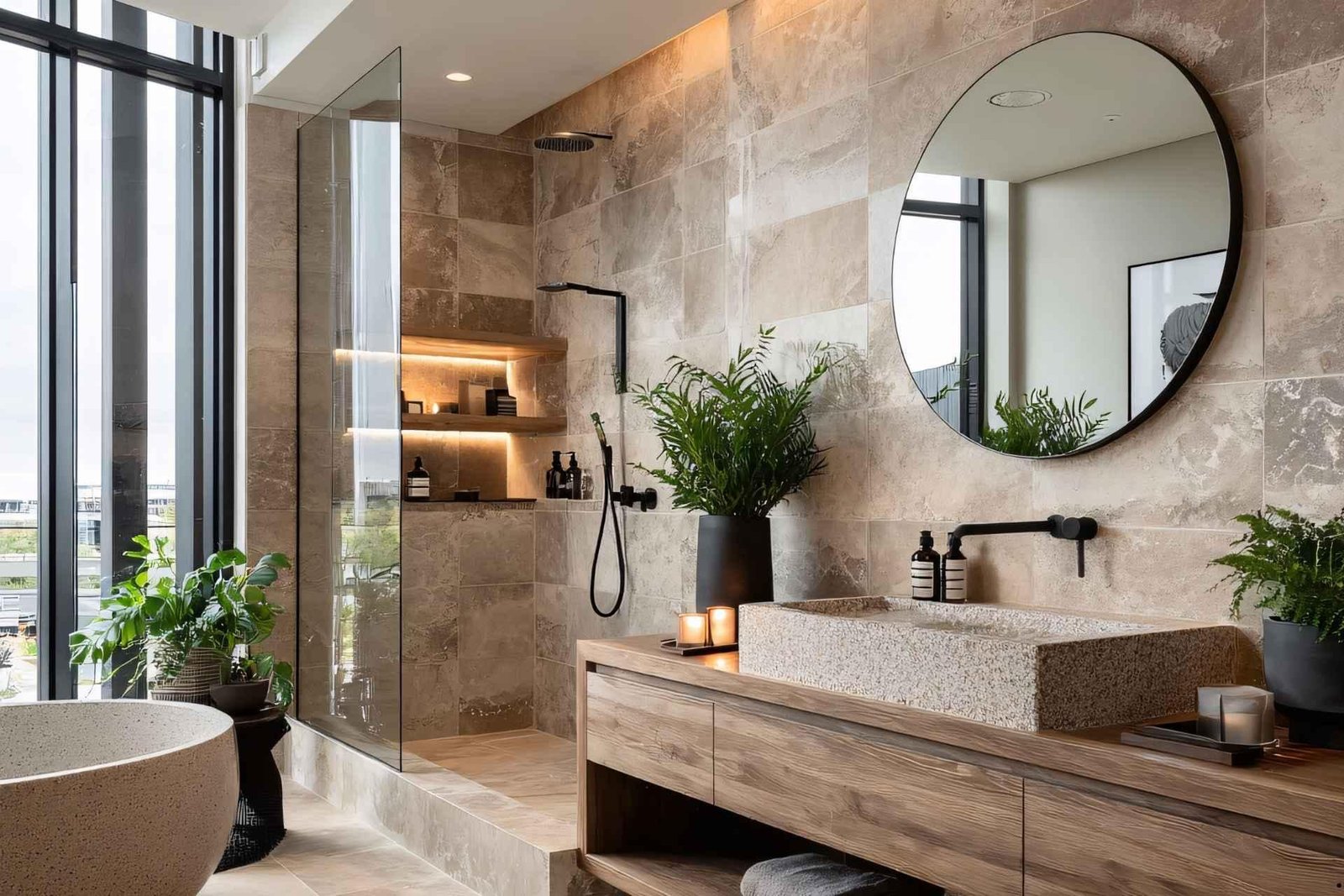 luxury small bathroom remodel in Sarasota